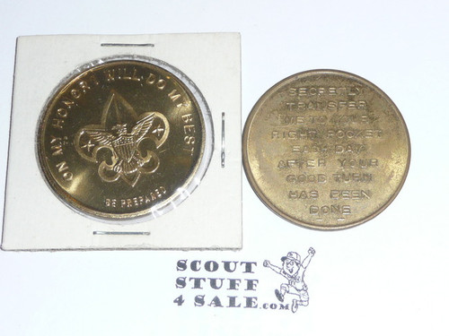 Boy Scout Good Turn Coin / Token, Tenderfoot emblem newer stamping