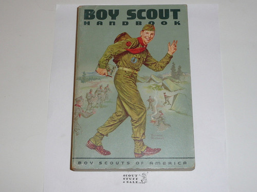 1964 Boy Scout Handbook, Sixth Edition, Sixth Printing, MINT condition, Norman Rockwell Cover