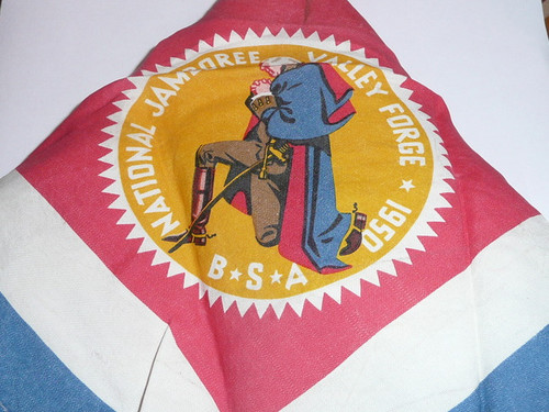 1950 National Jamboree Rayon Neckerchief, lite use