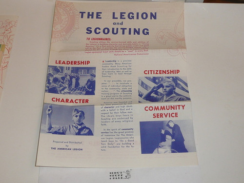 1960's The American Legion and Scouting flyer