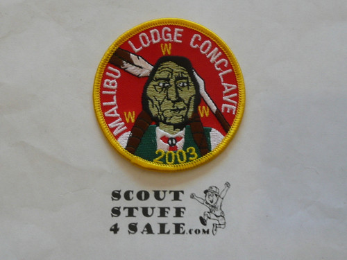 Order of the Arrow Lodge #566 Malibu 2003 Conclave Patch - Scout