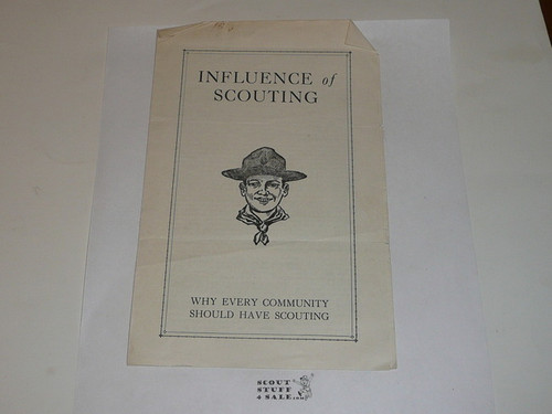 1933 Influence of Scouting, Why Every Community Should Have Scouting