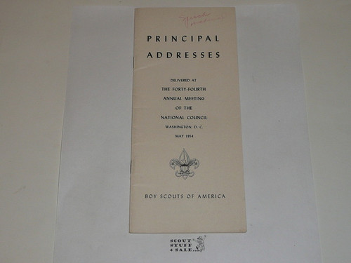 1954 Principal Addresses delivered at the 44th Annual Meeting of the National Council