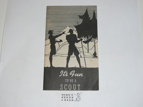 1940 It's Fun to be a Scout, Boy Scout Promotional Brochure by National BSA Supply Division, 24 pages, 11-40 printing