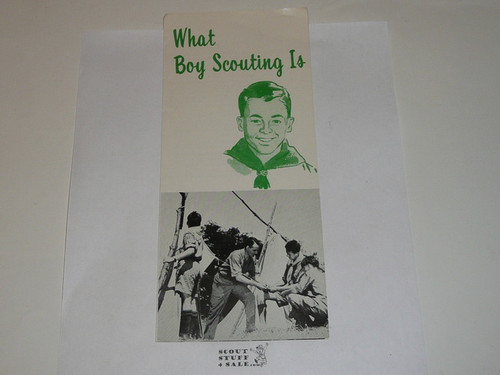 1965 What Boy Scouting Is, Boy Scout Promotional Brochure, 1-65 printing