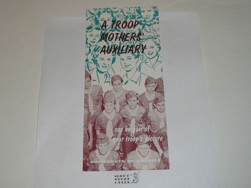 1963 A Troop Mother's Auxiliary, Boy Scout Promotional Brochure, 1-63 printing
