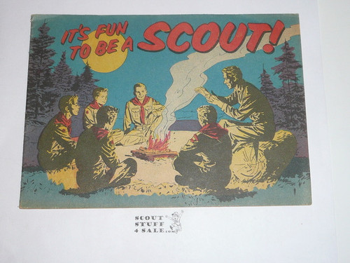 1970's It's Fun to Be a Scout, Comic Book, Boy Scout Promotional Brochure, 16 pages