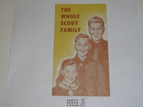 1963 The Whole Scout Family, Boy Scout Promotional Brochure, 7-63 printing