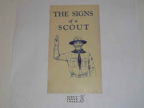 1930's The Scout Sign, Boy Scout Promotional Brochure