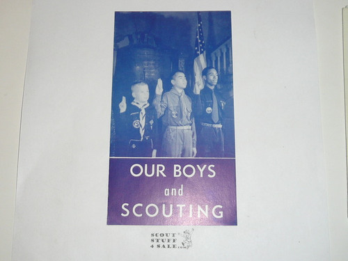 1962 Our Boys and Scouts, Black Scout Recruiting Brochure, 7-62 printing
