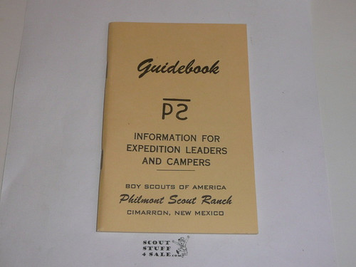 1964 Philmont Guidebook of information for Expedition Leaders and Campers