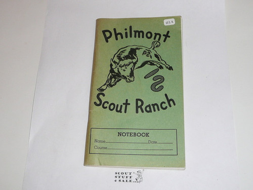 1960's Philmont Scout Ranch Notebook with some of the blank pages torn out