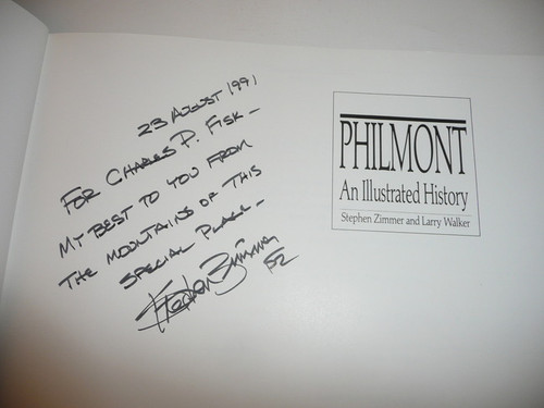 Philmont An Illustrated History, 1988, First printing, Signed and inscribed by one of the authors