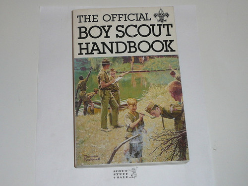 1979 Boy Scout Handbook, Ninth Edition, First Printing, Litely used condition, Last Norman Rockwell Cover, name on cover or side