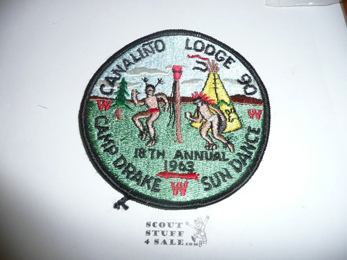 Order of the Arrow Lodge #90 Canalino 1963 Sundance Patch