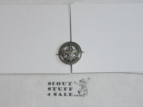 25 Year Veteran Pin, 1940's, STERLING, Post back