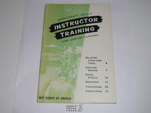 Scoutcraft Skills Instructor Training for Junior Leaders, 4-67 printing