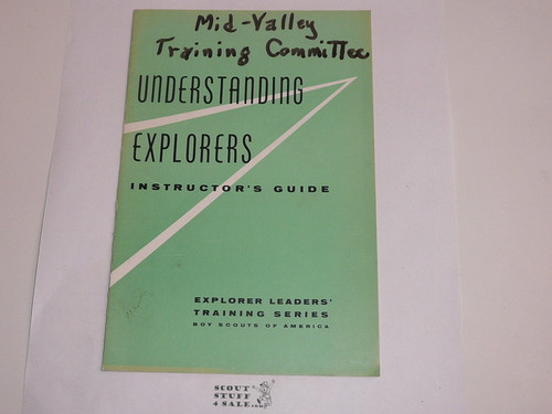 Explorer Leaders' Training Series, Understanding Explorers, 12-61 printing
