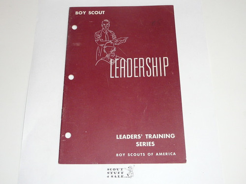 Boy Scout Leader Training Series, Leadership, 3-57 printing