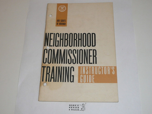 Neighborhood Commissioner Training Instructor's Guide, 4-68 printing