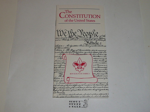 The Constitution of the United States, Boy Scout Publication, 1980's Printing