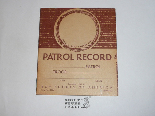 Patrol Record Book, 1-52 Printing