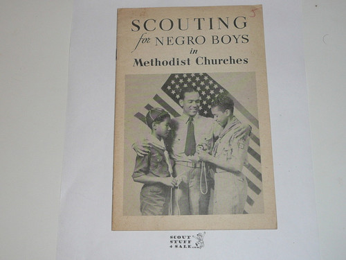 Methodist, Scouting for Negro Boys in Methodist Churches, on newsprint, early 1940's printing