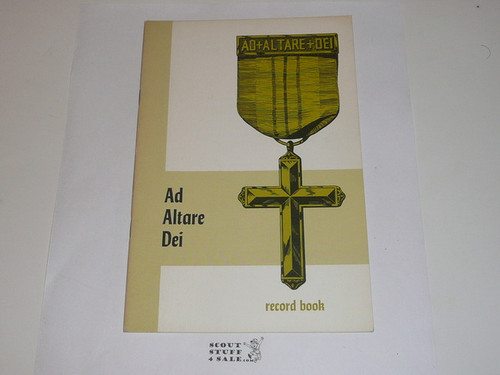 Catholic, Ad Altare Dei Award Record Book, 10-67 Printing