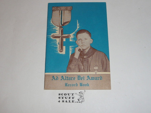 Catholic, Ad Altare Dei Award Record Book, 4-65 Printing