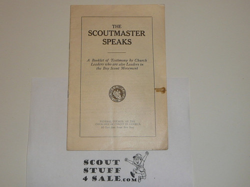 The Scoutmaster Speaks, Churches of Christ in America; 1918