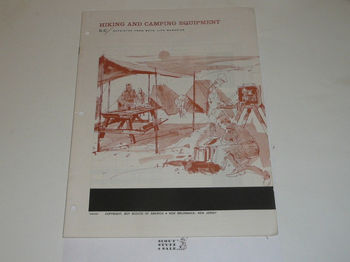 Hiking and Camping Equipment Boys' Life Reprint #BL-42, 11-67 Printing