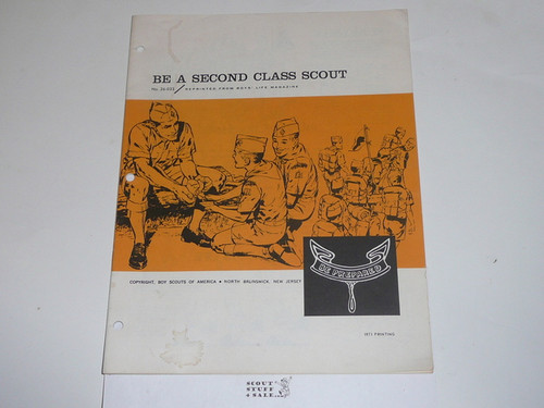 Be A Second Class Scout Boys' Life Reprint #26-033, 1971 Printing