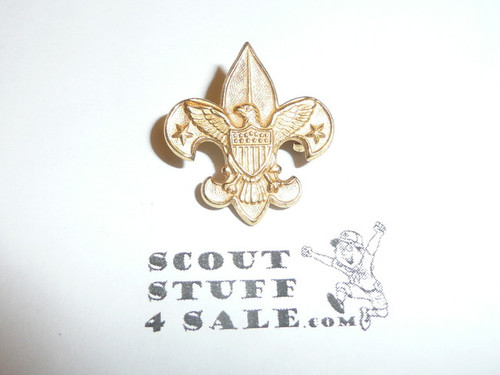 Tenderfoot Scout Rank Pin (Could be used as Generic Scouting Collar Pin), Spin Lock Clasp, 22mm Wide, Pat. 1911 back markings