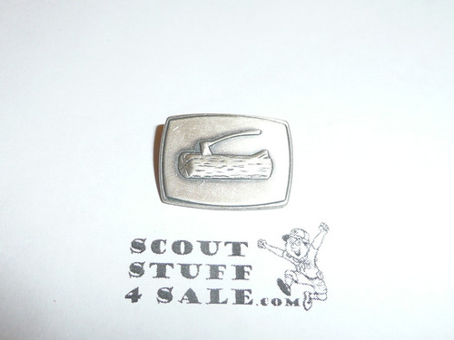 Wood Badge Axe and Log STERLING Pin
