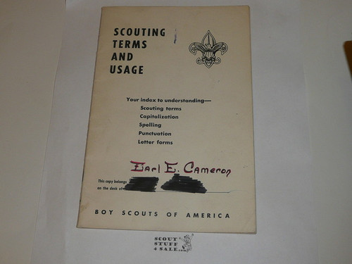 1965 Scouting Terms and Usage, 1-65 printing