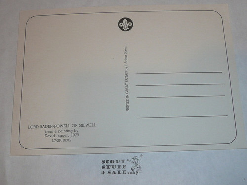 Baden Powell Potrait Post card