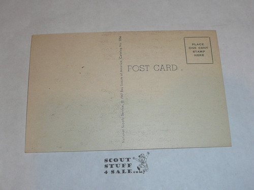 Generic BSA National Supply Cartoon Post card, Just Arrived, 1947