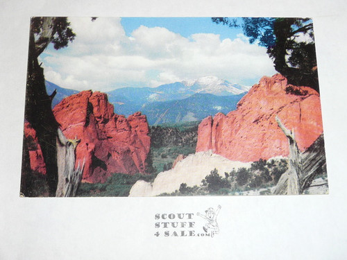 1960 National Jamboree Post Card, Pikes Peak