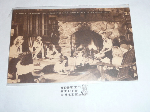 Girl Scout Post card, Camp Hitaga, Artvue, 1940's-60's