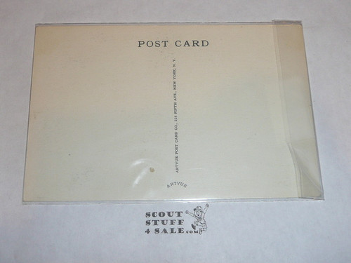 Girl Scout Post card, Camp Kilowan Tree House, Artvue, 1940's-60's