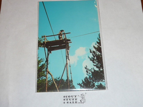 Region Seven Canoe Base Post card, "Woodbadge Training" Signal Tower