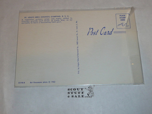 Camp May Archery Post card St. Louis, 1962