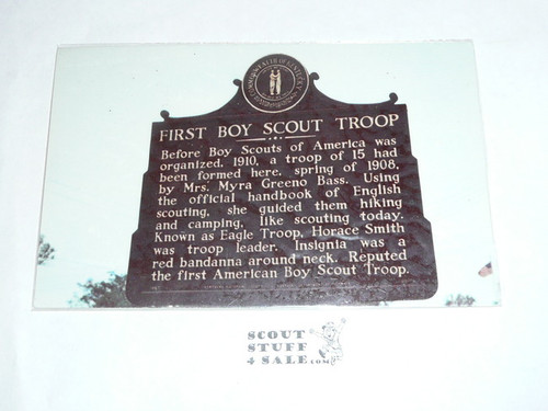 First Boy Scout Troop Historical Market in Burnside KY Post card