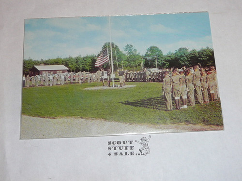Camp Pioneer Trails Flag Ceremony Post card