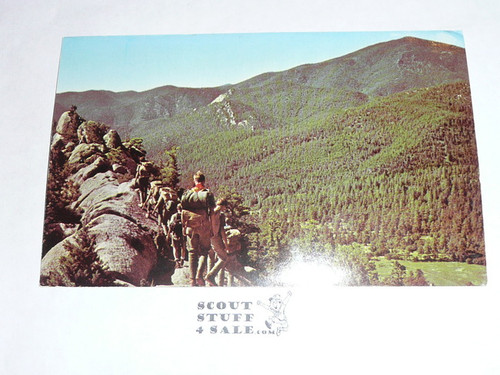 Philmont Scout Ranch Post card, Rugged Hiking, 1950's-80's