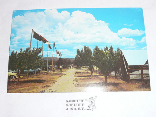 Philmont Scout Ranch Post card, Tent City, 1950's-80's