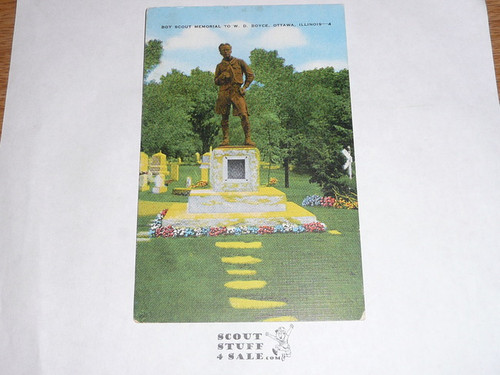 Boy Scout Memorial to W.D. Boyce Post card