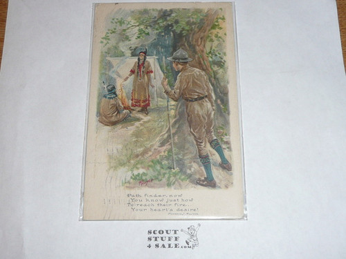 Path finder Boy Scout Post card, The Fairman Co., 1914