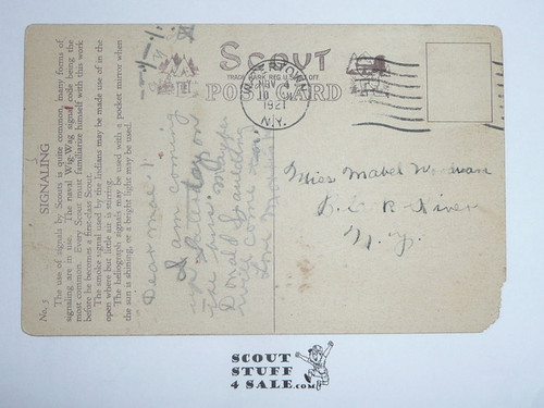 1914 Scout Gum Company 12 Postcard Boy Scouts Of America Set, Card #5