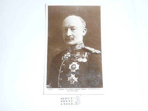 Baden Powell Photo Postcard, General Sir Robert Baden Powell The Chief Scout